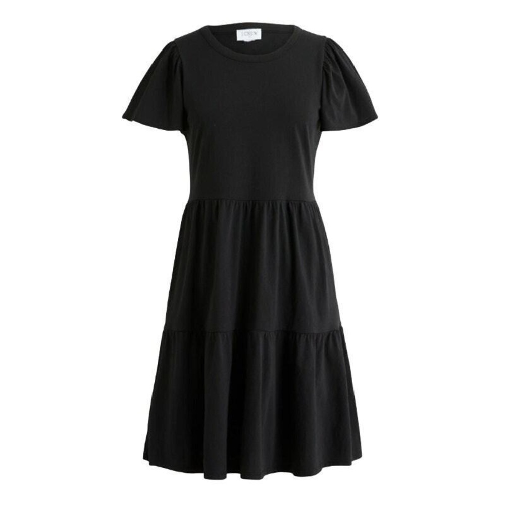 J. Crew Factory Flutter Sleeve Knit Tiered Mini Dress